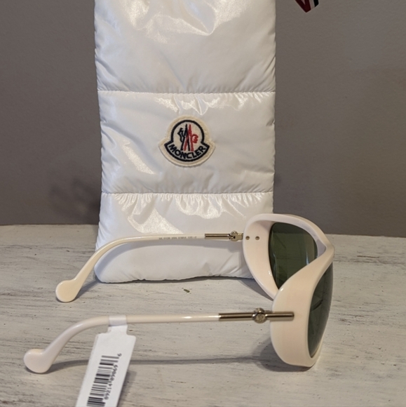 NEW Moncler Polarized Lens Aviator Sunglasses ML 0128 - Picture 9 of 13